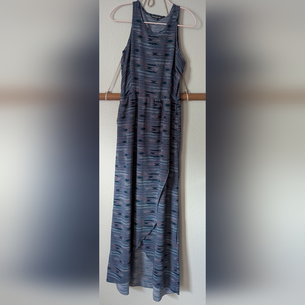 Toad and co lightweight travel dress Blue, pink size xs with pockets